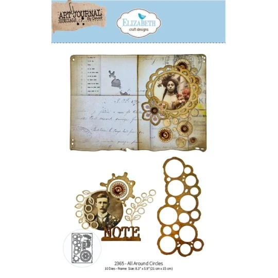 Elizabeth Craft Design, Snijmal, All Around Circles - 2365
