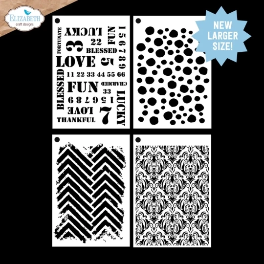 Elizabeth Craft Design, Journal Stencils 11 - S061