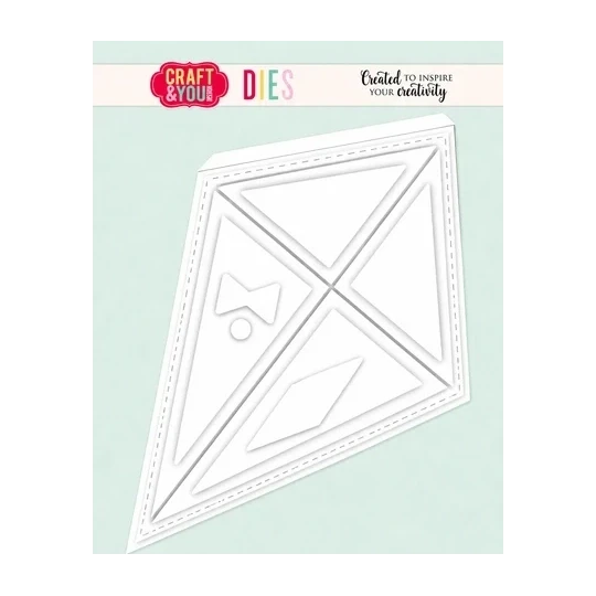 Craft & You, Snijmal, Base Card, Kite - CW421