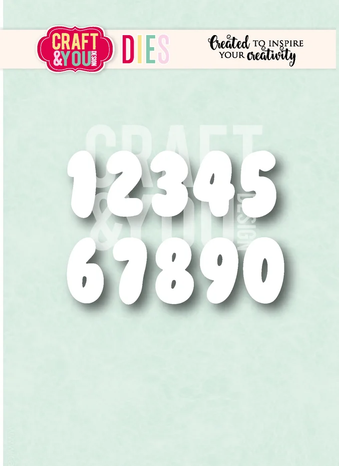 Craft & You, Snijmal, Bubble Numbers - CW416