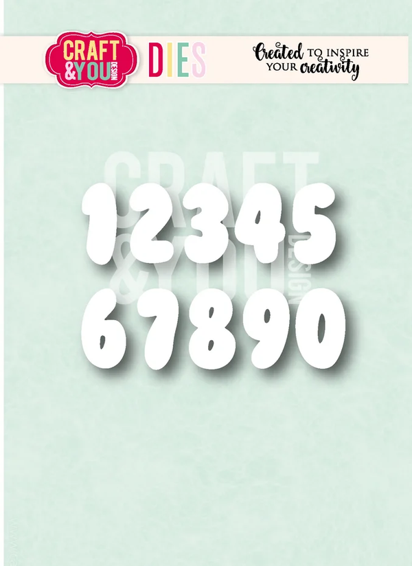 Craft & You, Snijmal, Bubble Numbers - CW416