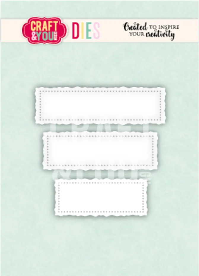 Craft & You, Snijmal, Banners Old Frame - CW415
