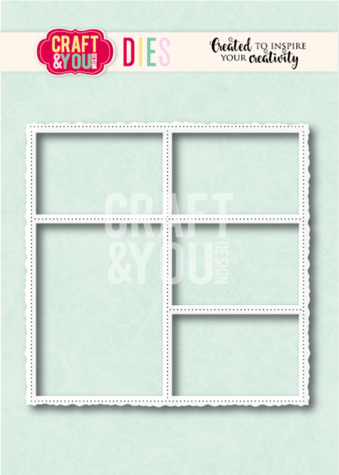 Craft & You, Snijmal, Layout Old Frame - CW414