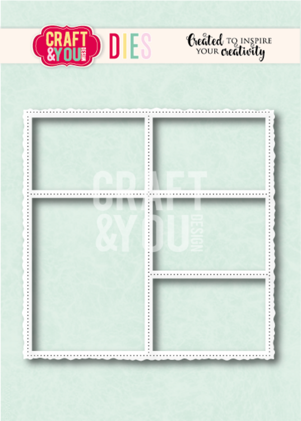 Craft & You, Snijmal, Layout Old Frame - CW414