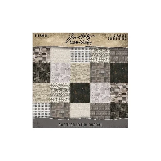 Tim Holtz, Palette Collection, Charcoal , 8x8 inch - TH94479