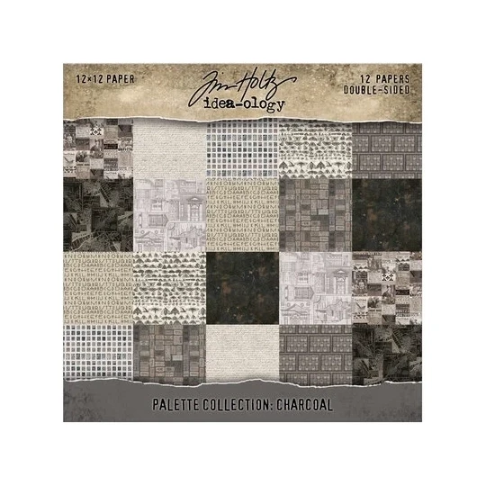 Tim Holtz, Palette Collection, Charcoal, 12x12 inch - TH94465