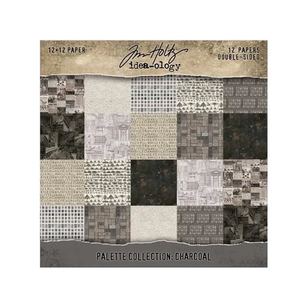 Tim Holtz, Palette Collection, Charcoal, 12x12 inch - TH94465