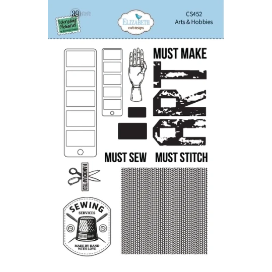 Elizabeth Craft Design, Clear Stamp, Arts & Hobbies - CS452