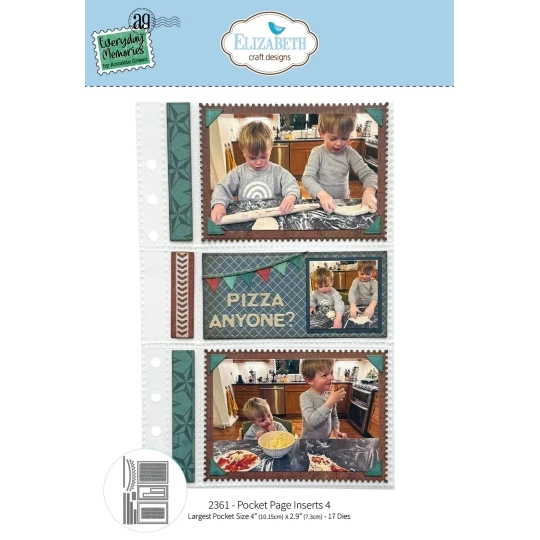 Elizabeth Craft Design, Snijmal, Pocket Page Inserts 4 - 2361