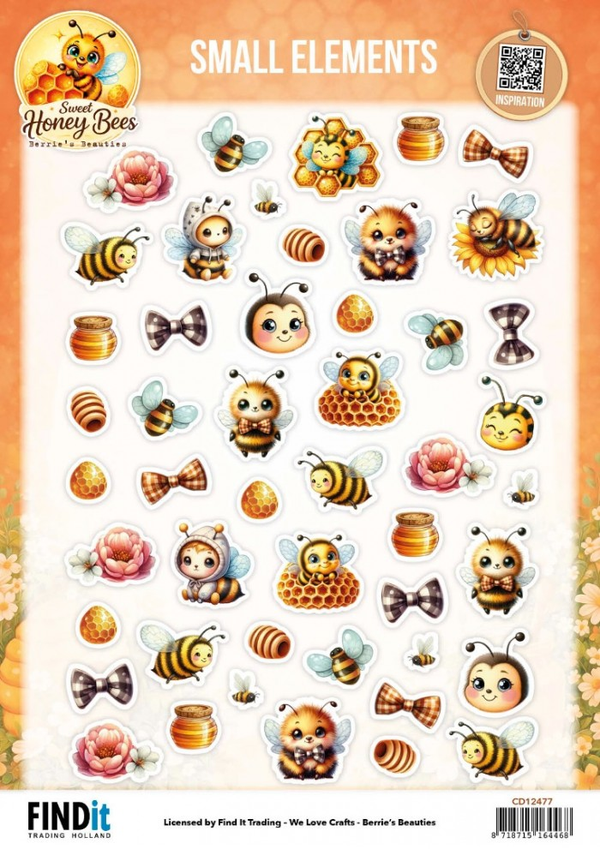Berrie's Beauties, Knipvel, Sweet Honey Bees, Small Elementss - CD12477