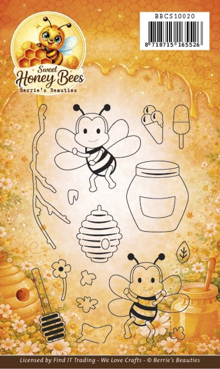 Berrie's Beauties, Clear Stamp, Sweet Honey Bees  - BBCS10020