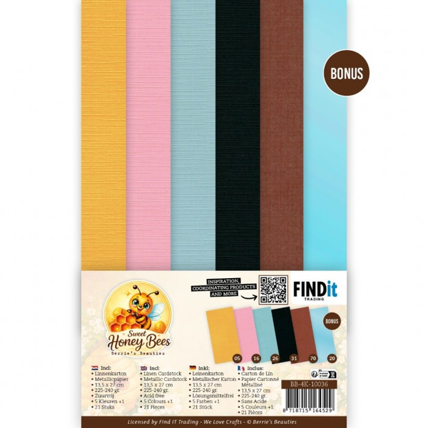Berrie's Beauties, Linnenpakket , Sweet Honey Bees , 4K - BB-4K-10036