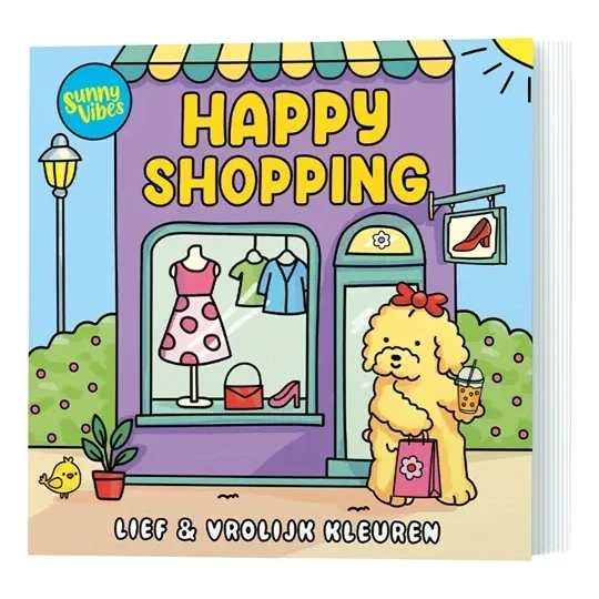 Sunny Vibes, Kleurboek, Happy Shopping