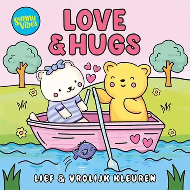 Sunny Vibes, Kleurboek, Love & Hugs
