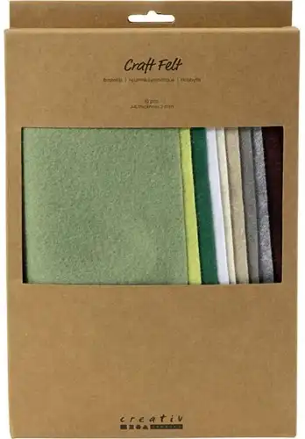 Creativ Company, Hobbyvilt, A4, Naturel, 10 stuks