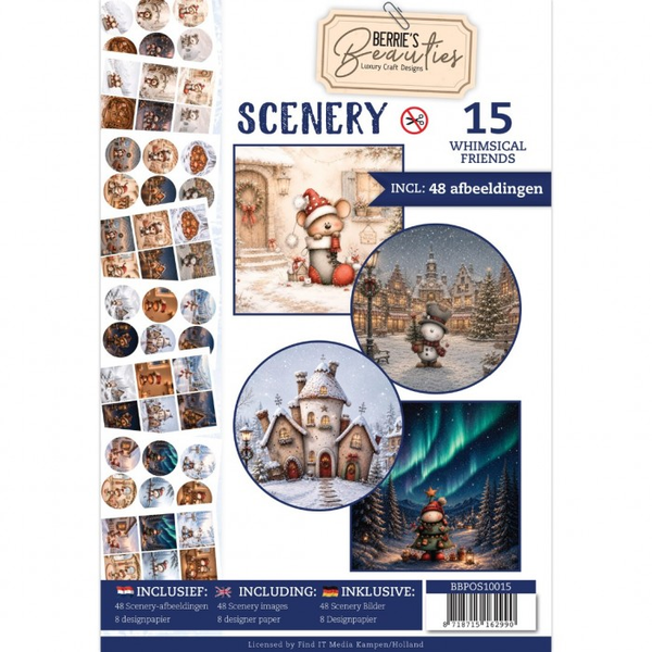 Find It, Push out Book, Scenery 15, Whimsical Friends - BBPOS10015