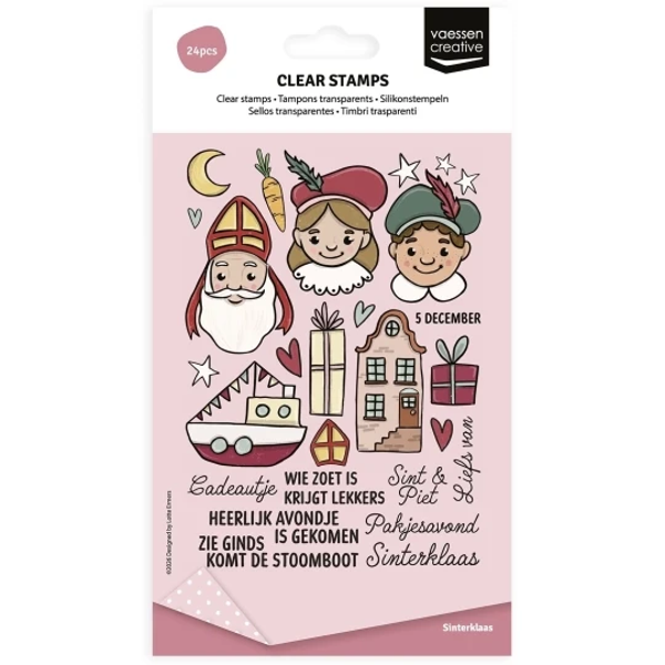 Vaessen Creative, Clear Stamp, Sinterklaas - 3625-401