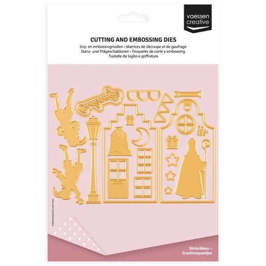 Vaessen Creative, Snijmal, Sinterklaas, Grachtenpandjes - 3625-0402