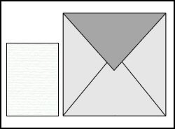 Vierkante Enveloppen, Wit, 15x15 cm, 10 stuks