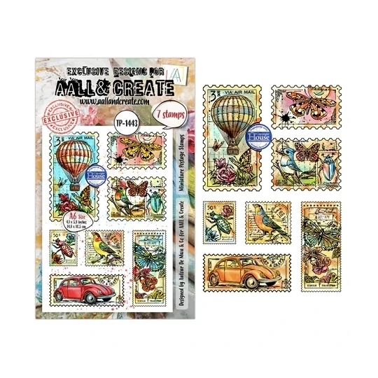 AALL & Create, Clear Stamp, Miniature Postage Stamps - AALL-TP-1443