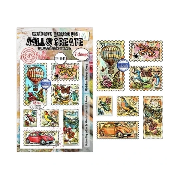 AALL & Create, Clear Stamp, Miniature Postage Stamps - AALL-TP-1443