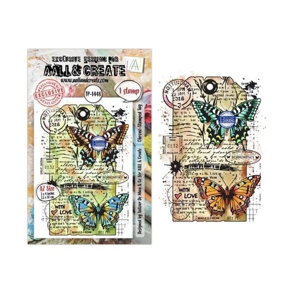 AALL & Create, Clear Stamp, Chrono-Stamped Tag - AALL-TP-1448