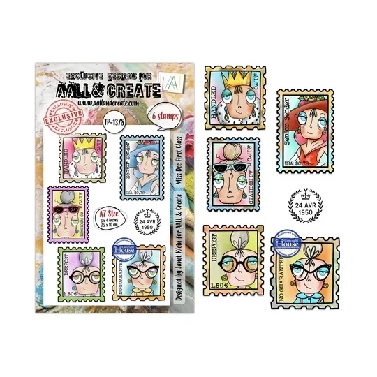 AALL & Create, Clear Stamp, Miss Dee First Class - AALL-TP-1378