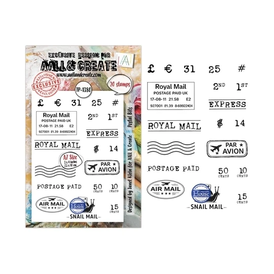 AALL & Create, Clear Stamp, Postal Bits - AALL-TP-1380