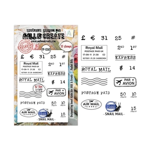 AALL & Create, Clear Stamp, Postal Bits - AALL-TP-1380