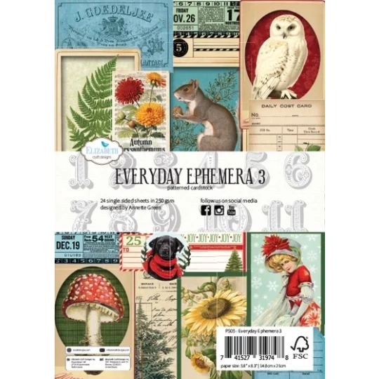 Elizabeth Craft Design, Everyday Ephemera 3 - PS03