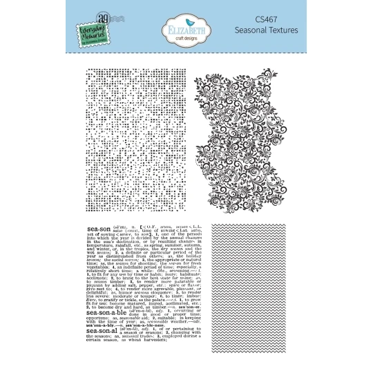 Elizabeth Craft Design, Clear Stamp, Seasonal Textures - CS467