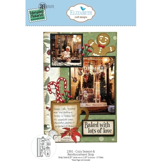 Elizabeth Craft Design, Snijmal, Cozy Season & Reinforcement Strip - 2391