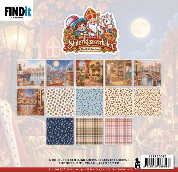 Find It, Paperpad, Sinterklaasverhalen , 15,2 x 15,2 cm - BBPP10061