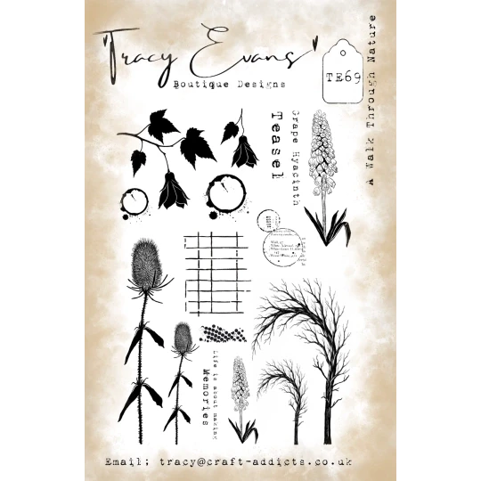 Tracy Evans, Clear Stamp, A Walk Through Nature, A5 - TE069