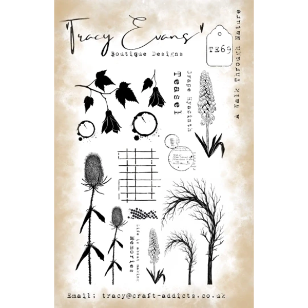 Tracy Evans, Clear Stamp, A Walk Through Nature, A5 - TE069