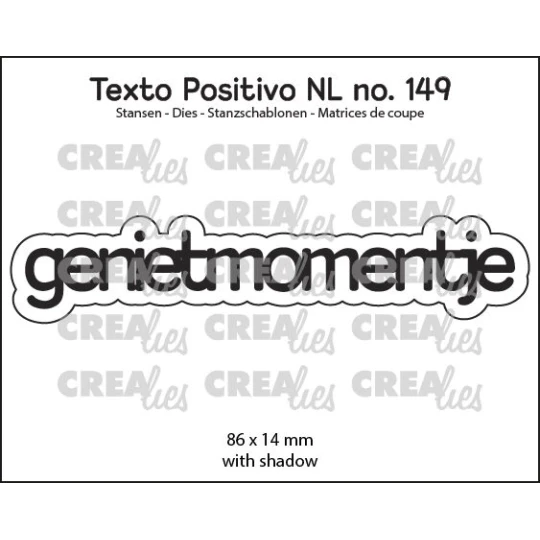 Crealies, Snijmal, Texto Positivo, Genietmomentje - POSNL149