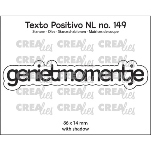 Crealies, Snijmal, Texto Positivo, Genietmomentje - POSNL149