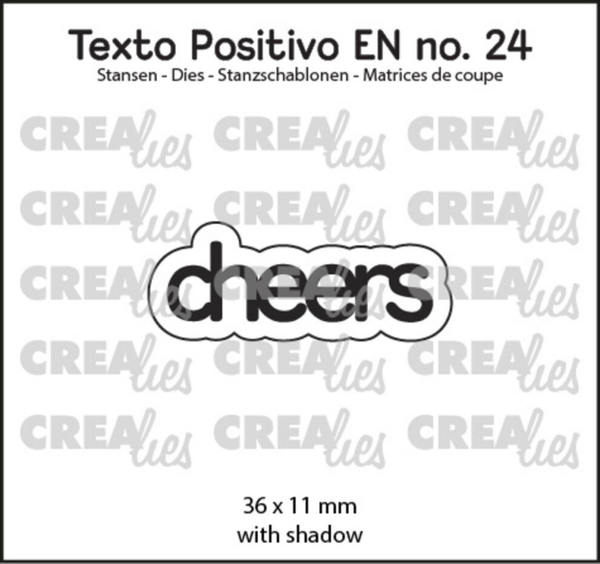 Crealies, Snijmal, Texto Positivo, Cheers - POSEN24