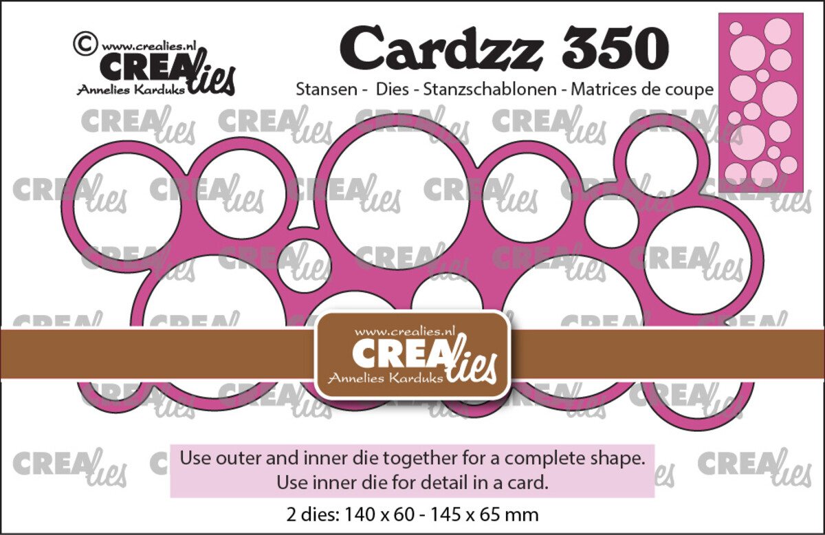 Crealies, Cardzz, Veel Cirkels - CLCZ350