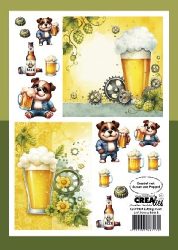 Crealies, Knipvel, Let's have a Drink B - CLSVP034