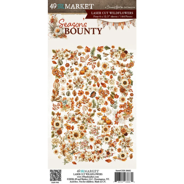 49 and Market, Laser Cut, Wildflowers, Season's Bounty - DSB-38682