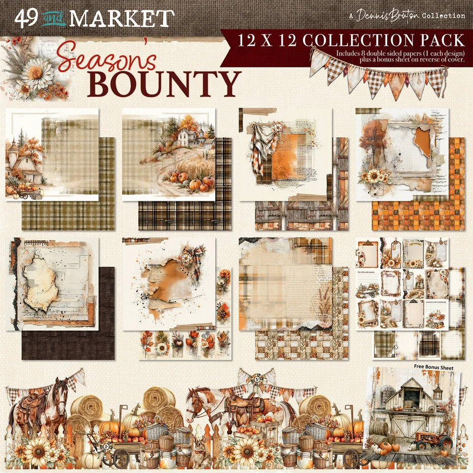 49 and Market, 12x12 inch, Collection Pack, Season's Bounty - DSB-38507