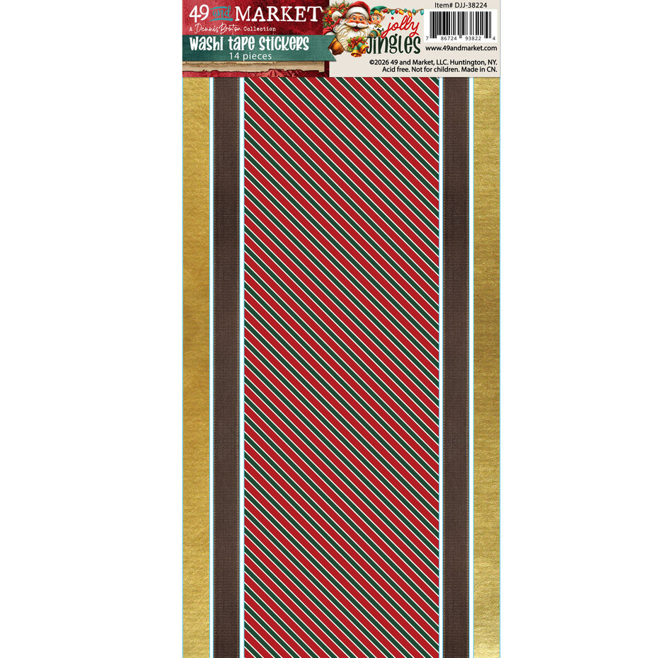 49 and Market, Washi Sticker Set, Jolly Jingles - DJJ-38224