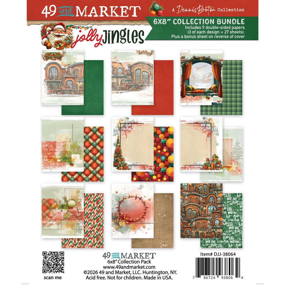 49 and Market, 6x8 inch, Collection Pack, Jolly Jingles - DJJ-38064