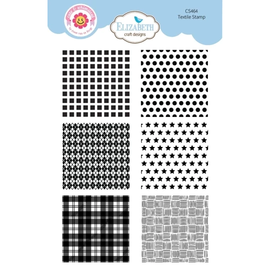 Elizabeth Craft Design, Clear Stamp, Textile - CS464