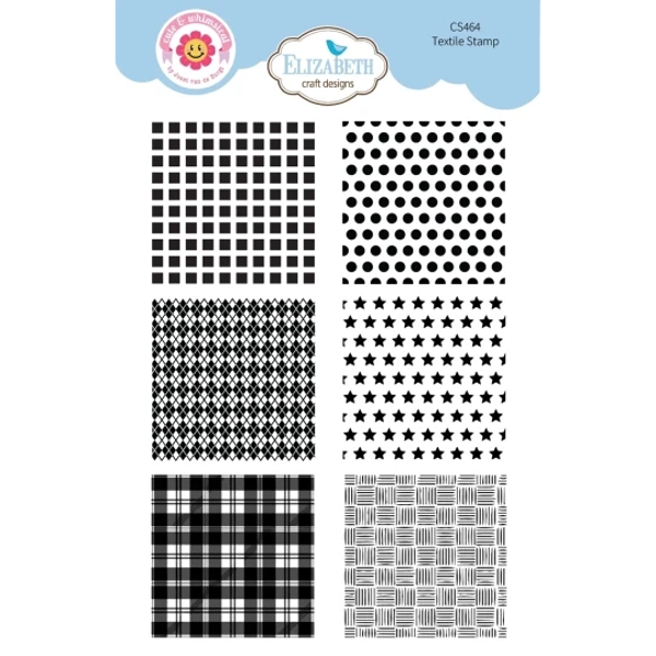 Elizabeth Craft Design, Clear Stamp, Textile - CS464
