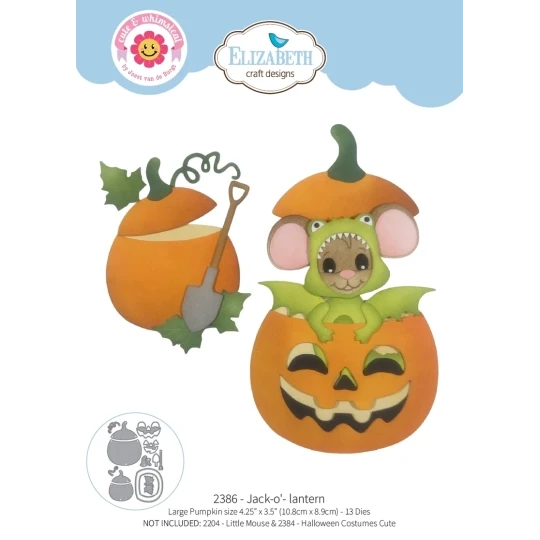 Elizabeth Craft Design, Snijmal, Jack-o'-Lantern - 2386