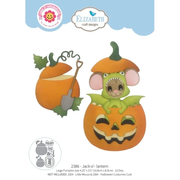 Elizabeth Craft Design, Snijmal, Jack-o'-Lantern - 2386