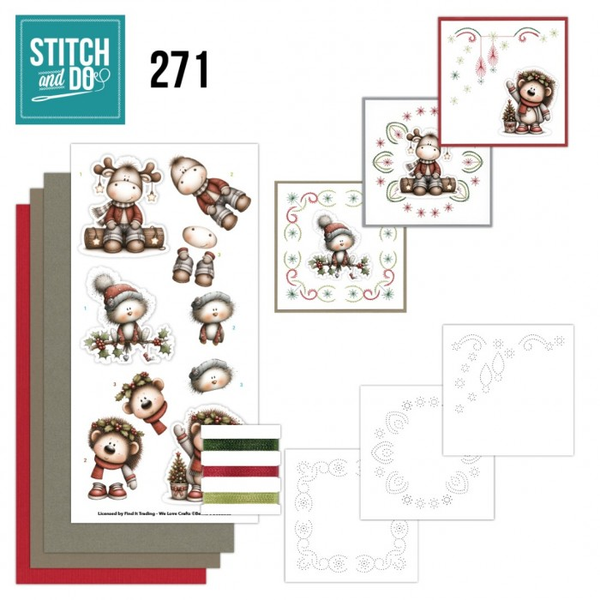 Stitch and Do 271, Berrie's Beauties, Whimsical Christmas - STDO271