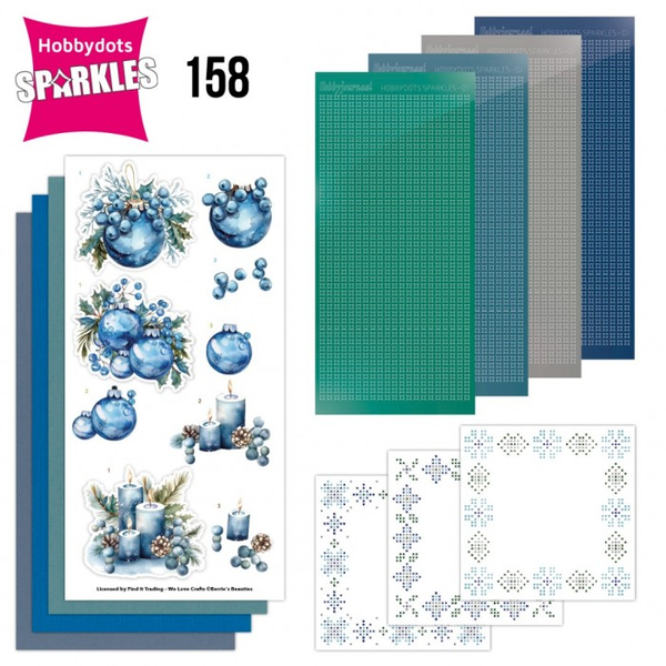 Sparkles 158, Berrie's Beauties, Blue Christmas - SPDO158